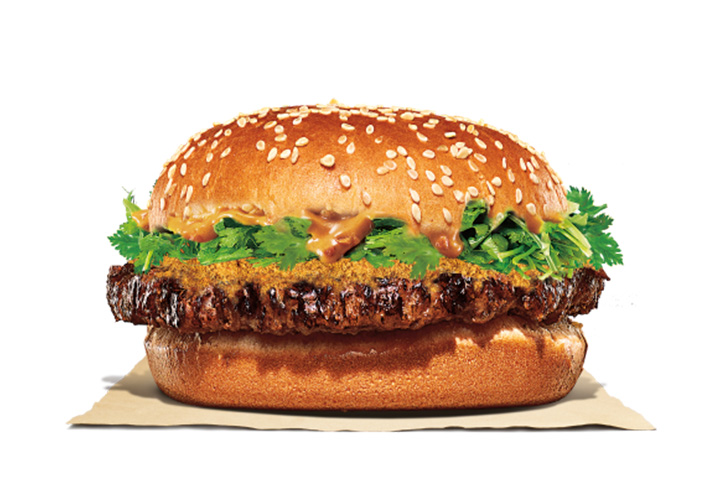漢堡王新品2206-花生香菜刈包烤牛堡